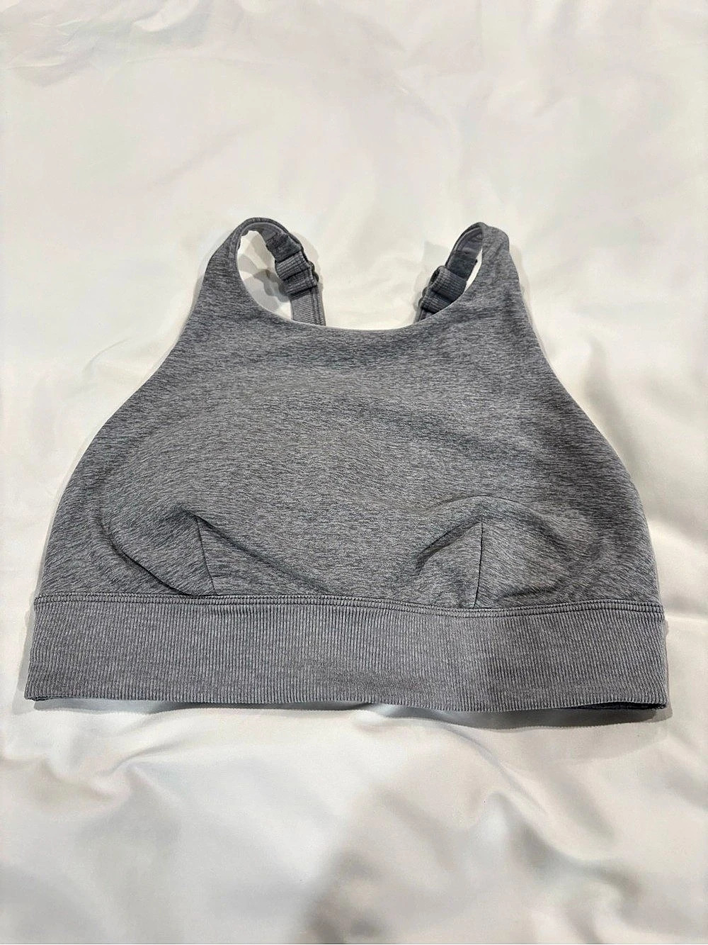 Aritzia Golden Babaton High Neck Bra Top Gray Sports Bra Size Small